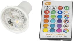 T-LED Bec spot LED RGBW 5W GU10 230V RGB + alb rece