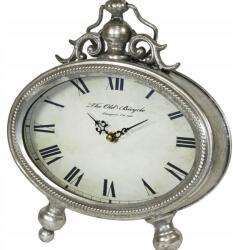 Art-Pol Fém állóóra retro vintage ezüst 26cm (100423)