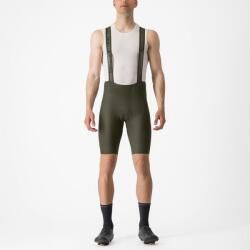 Castelli Pantaloni scurti cu bretele Castelli Espresso, Verde Inchis, M