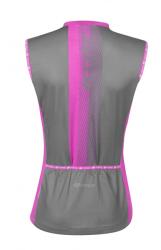 Force Tricou ciclism fara maneci Force F Acceler, gri/roz, L