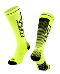 Force Sosete Force F Compress, galben fluo/negru XXS-XS (33-35)