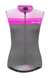 Force Tricou ciclism fara maneci Force F Acceler, gri/roz, XS