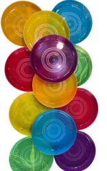  Set 12 farfurii colorate picnic