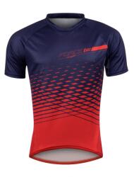 Force Tricou maneca scurta Force MTB Angle, albastru/rosu, XXXL