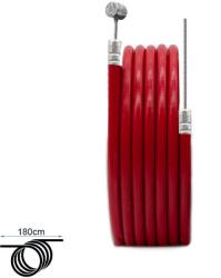Fivestars Cablu + camasa frana 180cm rosie