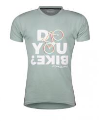 Force Tricou ciclism Force Bike, gri/verde, XXXL