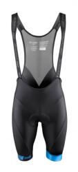 Force Pantaloni scurti cu bazon si bretele Force B51 negru/albastru XS