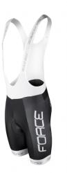 Force Pantaloni scurti cu bazon si bretele Force Team18 Negru/Alb XS