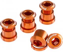 Reverse Set 4 suruburi angrenaj Reverse Chainring Bolt Portocalii