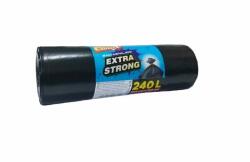 clinox Saci menajeri CLINOX extra strong 240L 10 buc (104x123 cm) LDPE negru