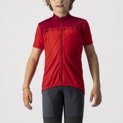 Castelli Tricou cu maneca scurta Castelli Neo Prologo, pentru copii, Rosu/Visiniu, 4A
