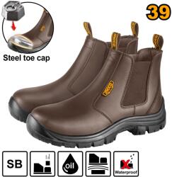 INGCO Ghete Protectie Maro cu Varf Metalic 41 INGCO SSH08SB. 41 (SSH08SB.41)