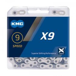 KMC Lant KMC X9 Grey 9 Viteze 116 Zale - Set 25 bucati