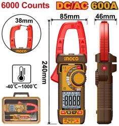 INGCO Multimetru / Clampmetru DC/AC 600A Industrial 6000 Puncte INGCO DCM66002 (DCM66002)