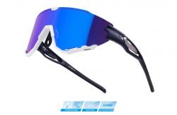 FORCE Ochelari Force Creed, lentila revo albastra, albastru/alb