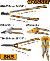 INGCO Foarfeci pentru Pomi Set 4buc INGCO HLT93401 (HLT93401) Foarfeca crengi