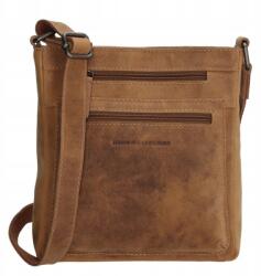 Hide & Stitches Barna bőr crossbody táska "Anne
