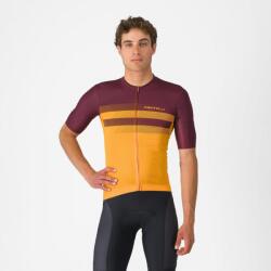 Castelli Tricou cu maneca scurta Castelli Simbolo, pentru barbati, portocaliu aprins/visiniu inchis, M