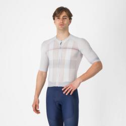Castelli Tricou cu maneca scurta Castelli Climbers A/C, pentru barbati, gri argintiu/rosu, S
