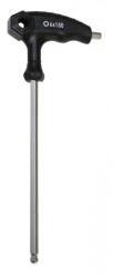 FORCE Cheie Force hexagonala cu maner T 6mm, cu capat rotund Cheie imbus