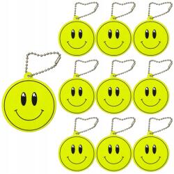 lumi Kulcstartó kulcstartó fényvisszaverő smiley medál 10 db Lumi (LU-0021-10)
