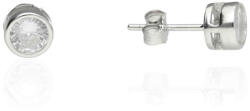 Fine Silver AG124807 - Ezüst beszúrós hattyú fülbevaló (AG124807)