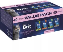 Brit -Brit Premium by Nature Cat Value Pack for Sterilised Cats 40 pcs - grandopet