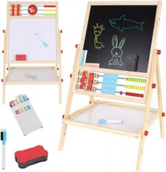 Procart Tablita magnetica 29x32.5 cm, 2 fete, socotitoare, creta, marker si burete (405035)