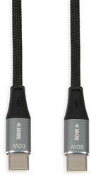 iBOX IKUTC USB-C cable 60W 1m Black (ikutc1b) - cel