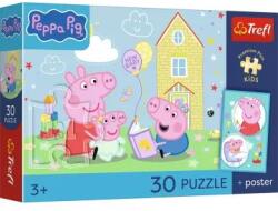 Trefl Trefl: Peppa are un plan puzzle - 30 piese Puzzle