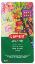 Derwent Комплект цветни моливи, метална кутия, DERWENT "Academy", 12 различни цвята 2301937 (2301937)