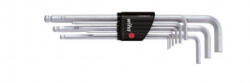 Wiha Belső hatlap Hajlított csavarhúzó készlet 1.5 mm, 2 mm, 2.5 mm, 3 mm, 4 mm, 5 mm, 6 mm, 8 mm, 10 mm 9 részes (02292) (02292)