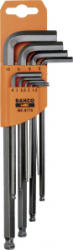 Bahco Hajlított csavarhúzó készlet 1.5 mm, 2 mm, 2.5 mm, 3 mm, 4 mm, 5 mm, 6 mm, 8 mm, 10 mm 9 részes (BE-9770) (BE-9770)