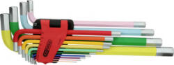 KS TOOLS Belső hatlap Hajlított csavarhúzó készlet 1.5 mm, 2 mm, 2.5 mm, 3 mm, 4 mm, 5 mm, 6 mm, 7 mm, 8 mm, 10 mm, 12 mm, 14 mm, 17 mm, 19 mm (151.4640)