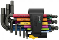 Wera 950/9 Hex-Plus Multicolour Imperial 3 Belső hatlap Hajlított csavarhúzó készlet 5/64 coll, 3/32 coll, 1/8 coll, 5/32 coll, 3/16 coll, 7/32 (05022641001)