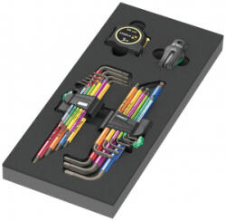 Wera Werk Belső hatlap, TORX Hajlított csavarhúzó készlet 1.5 mm, 2 mm, 3 mm, 4 mm, 5 mm, 6 mm, 8 mm, 10 mm 18 részes (05150140001) (05150140001)