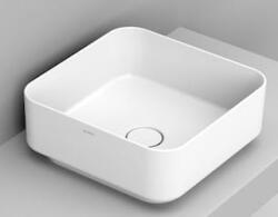 Ceramica Dolomite Noemi mosdótál 40x40 cm négyzet mosdótálak fehér fényes D311701 (D311701)