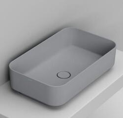Ceramica Dolomite Noemi mosdótál 64x38.5 cm négyszögletes mosdótálak szürke/kő matt D311245 (D311245)