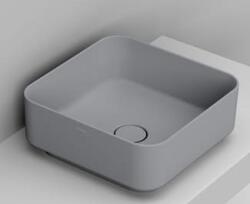 Ceramica Dolomite Noemi mosdótál 40x40 cm négyzet mosdótálak szürke/kő matt D311745 (D311745)