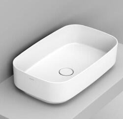 Ceramica Dolomite Noemi mosdótál 62x38 cm négyszögletes mosdótálak fehér fényes D311001 (D311001)