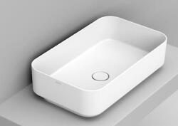Ceramica Dolomite Noemi mosdótál 64x38.5 cm négyszögletes mosdótálak fehér matt D311201 (D311201)