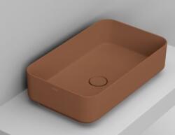 Ceramica Dolomite Noemi mosdótál 60x36 cm négyszögletes mosdótálak barna/bézs matt D311161 (D311161)