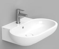 Ceramica Dolomite Mirto mosdótál 65x46 cm ovális klasszikus fehér fényes D461101 (D461101)