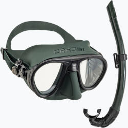 CRESSI Calibro + Corsica set de mască + snorkel verde DS439850