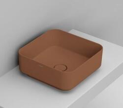 Ceramica Dolomite Noemi mosdótál 40x40 cm négyzet mosdótálak barna/bézs matt D311761 (D311761)