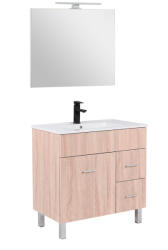 Leziter Neo Prime 80 mobilier de baie complet sonoma stejar-sonoma stejar (NEOPR80STST)