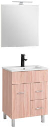 Leziter Neo Prime 60 mobilier de baie complet sonoma stejar-sonoma stejar (NEOPR60STST)