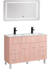Leziter Neo Vision 120 mobilier de baie complet sonoma stejar-sonoma stejar (NEOVIS120STST)