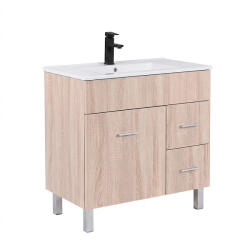 Leziter Neo 80 dulap de baie inferior cu chiuvetă sonoma stejar-sonoma stejar (NEO80ASTST)