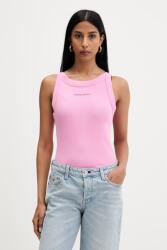 Tommy Jeans crop top pentru femei, din bumbac cu elastan 9BY2-TSDZRF_30X (DW0DW22806)